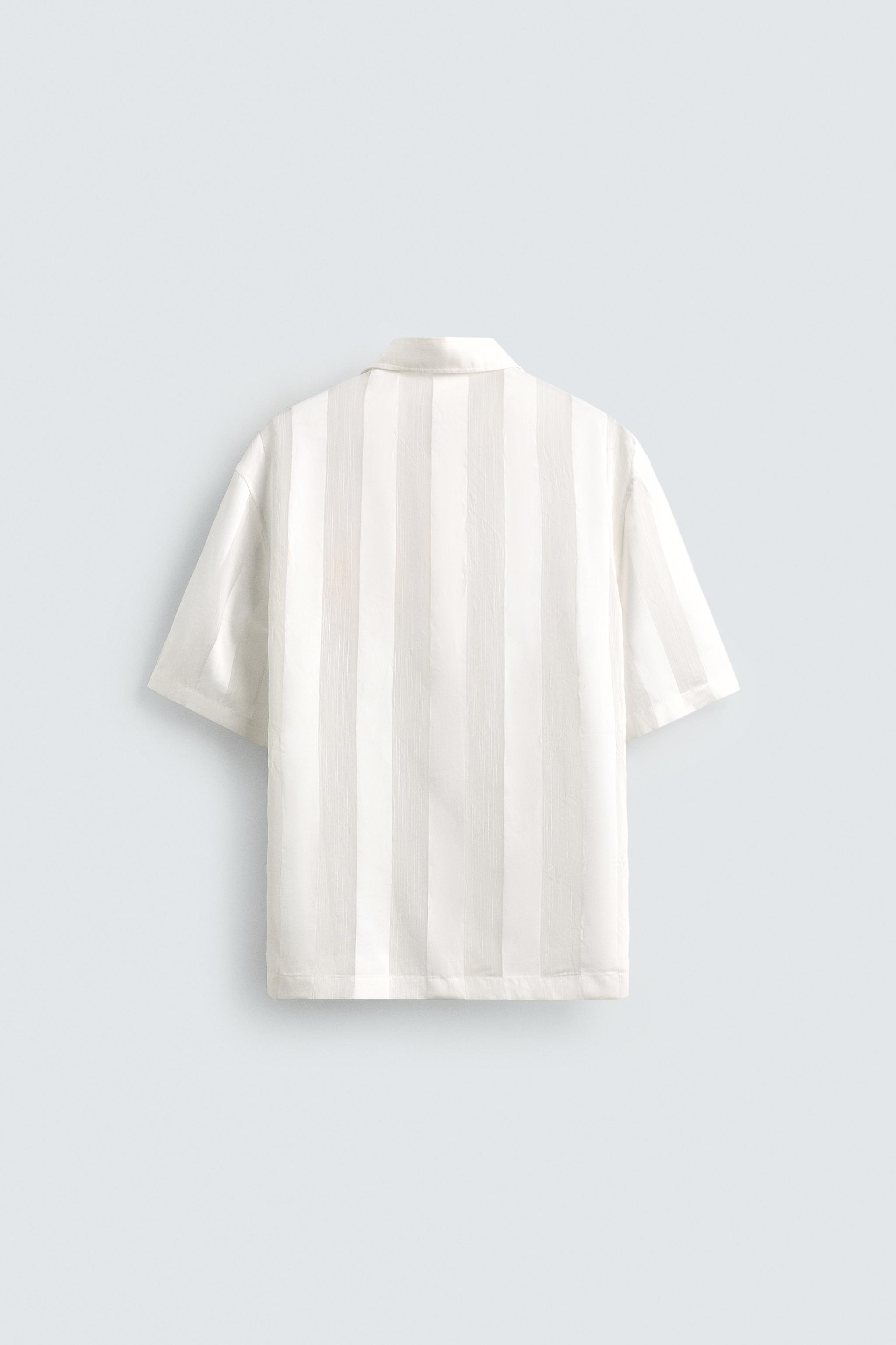 EMBROIDERED STRIPED JACQUARD SHIRT